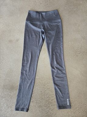 Reebok Women's Gray High-Waist Performance Leggings